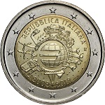 2012 - 10 anni dell'euro versione italiana