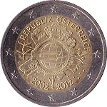 2012 - 10 anni dell'euro versione austriaca