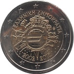 2012 - 10 anni dell'euro versione greca