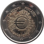 2012 - 10 anni dell'euro versione finlandese