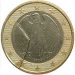 1 euro con rottura del conio