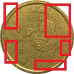 50 centesimi con coniazione debole