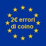 Moneta da 2 euro con errore di conio