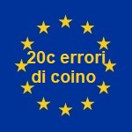 Moneta da 20 centesimi con errore di conio