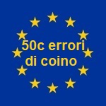 Moneta da 50 centesimi con errore di conio