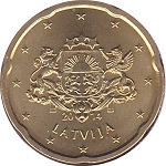 20 centesimi Lettonia